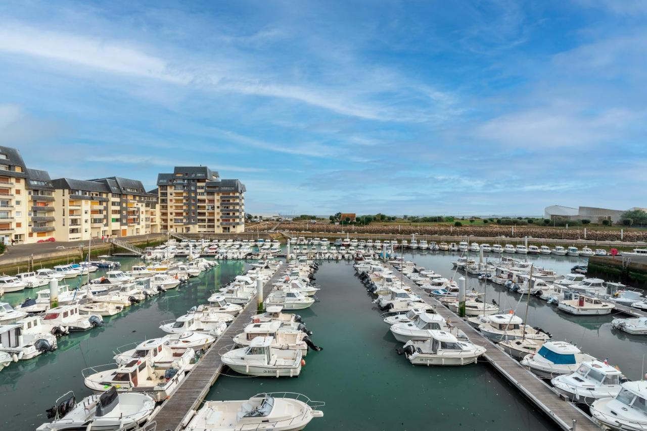 Appartement Vue Mer Et Marina, Loggia - Parking Courseulles-sur-Mer Exteriör bild